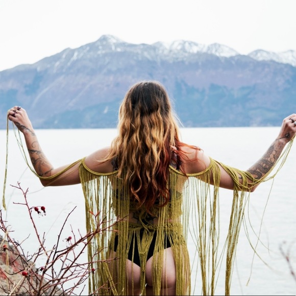 Handmade Macrame Crochet Dress - Picture 3 of 14